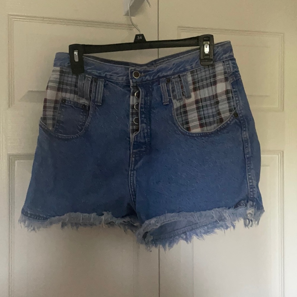 Zena high waist vintage denim shorts